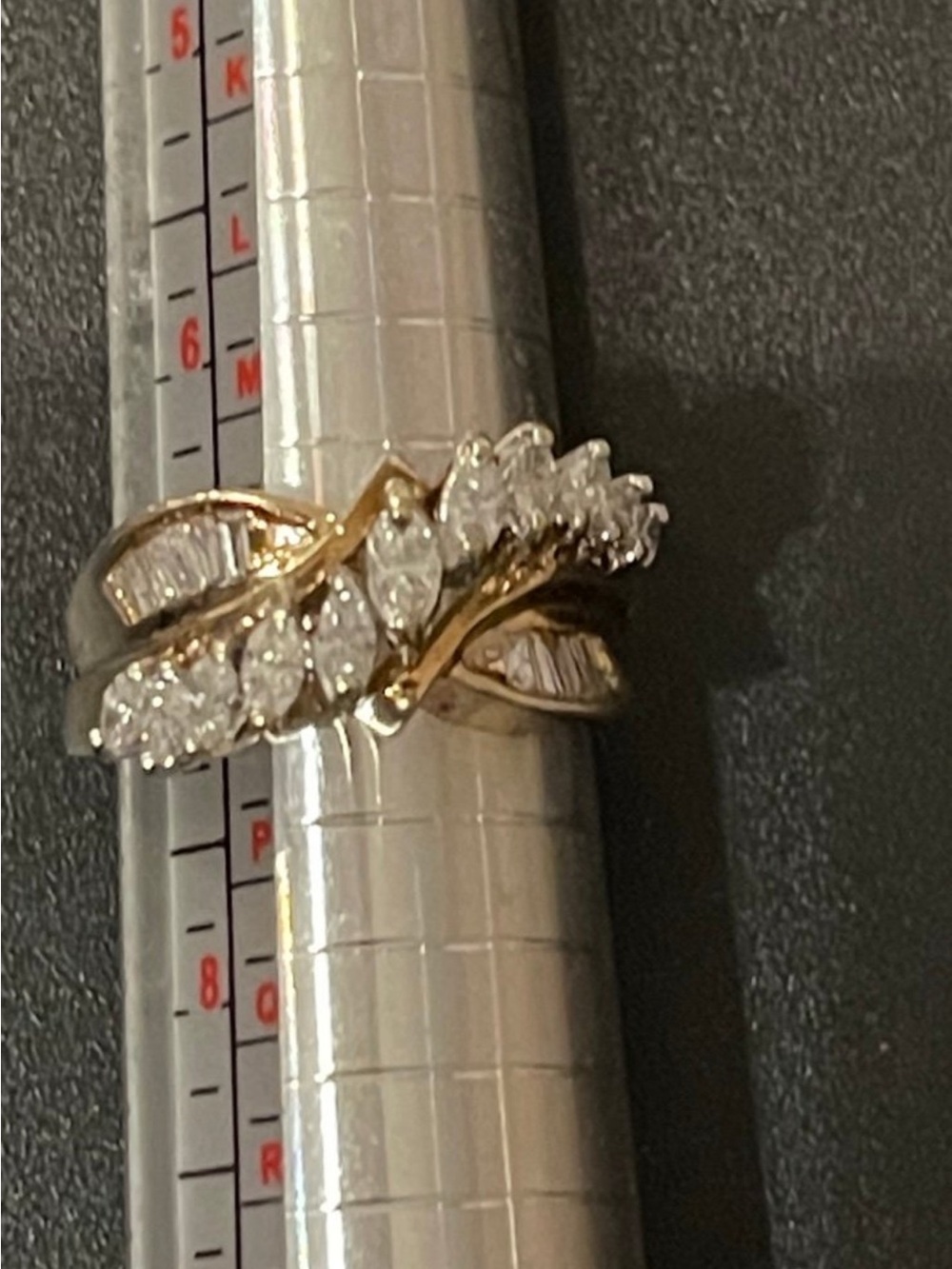 Ring Leaf Cluster Diamond ring - Picture 5 of 7